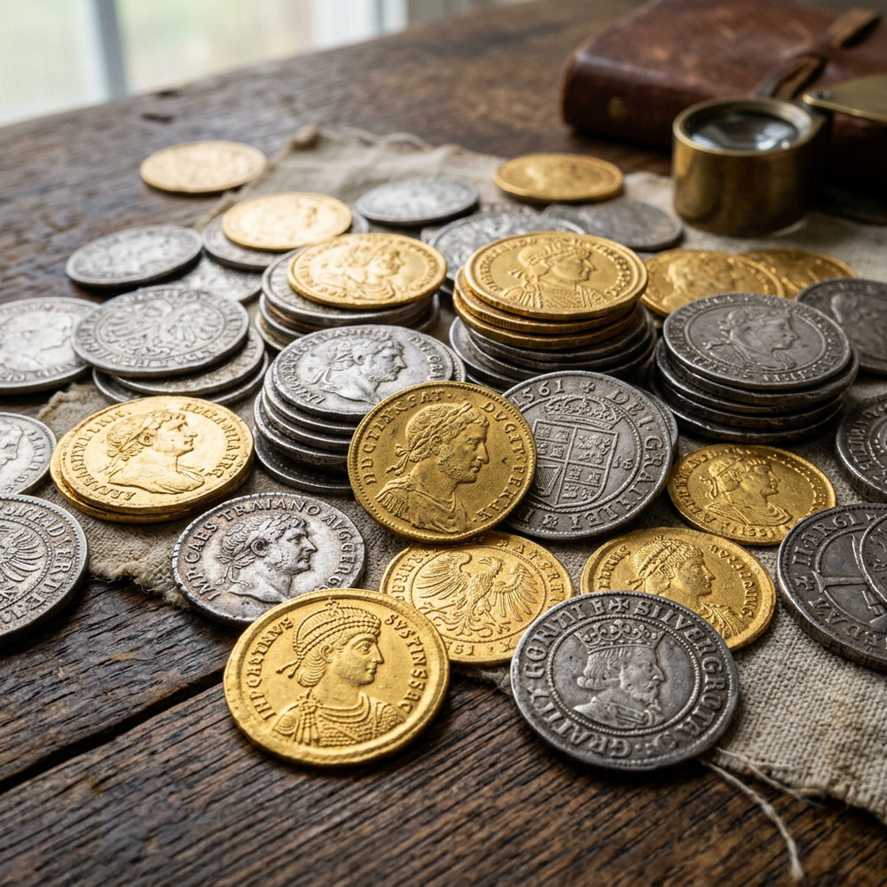 pièces anciennes or argent collection numismatique antiquaire val de marne