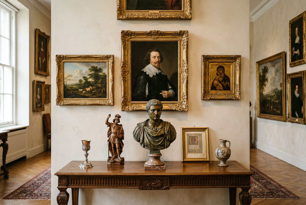 tableaux anciens objets art antiquités brocante ile de france